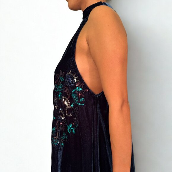 Free People Sequin Velvet Dress - Picture 4 of 5